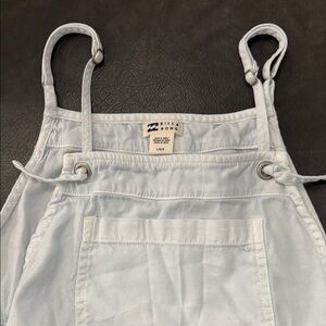 Billabong Pale Blue Girls Sz L Cotton Full Length Overalls
